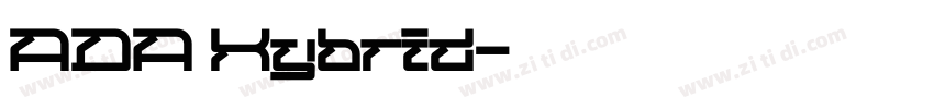 ADA Hybrid字体转换